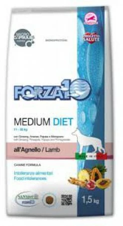 FORZA 10 MEDIUM DIET AGNELLO E RISO KG 12 Offerta