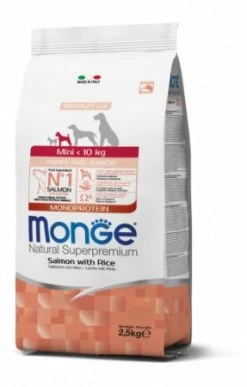 MONGE MINI PUPPY & JUNIOR SALMONE E RISO KG 7,5