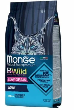 MONGE BWILD GATTO ADULTO ACCIUGHE KG 1,5