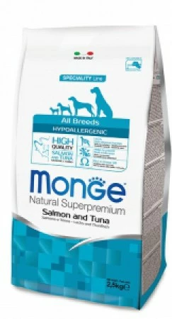 MONGE ALL BREEDS SALMONE E TONNO HYPOALLERGENIC KG.12 -cibo per cani negozio MONGE ALL BREEDS 571b0a4fe131e 450x450 1