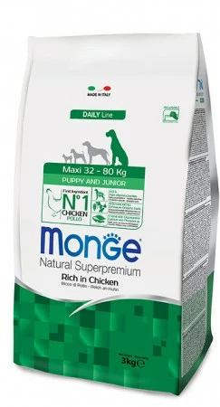MONGE MAXI PUPPY POLLO KG.3