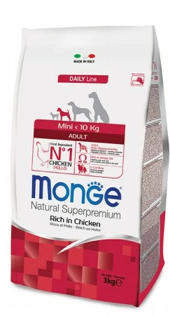 MONGE MINI ADULT POLLO KG.3