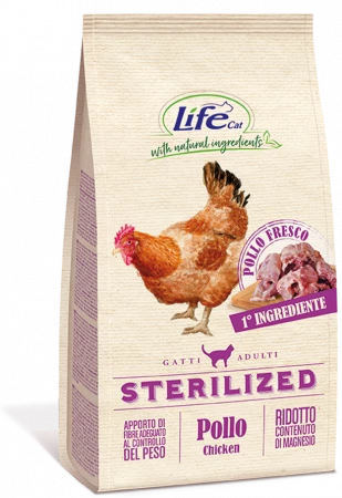 LIFE CAT STERILIZED CROCCANTINI POLLO KG 7,5 3 LIFE CAT STERILIZED CROCCANTINI POLLO KG 7,5