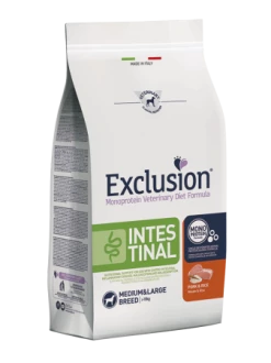 EXCLUSION INTESTINAL MAIALE E RISO ADULT MEDIUM&LARGE BREED KG 12