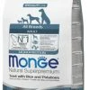 MONGE ALL BREEDS ADULT TROTA RISO E PATATE KG.12 -cibo per cani negozio monge cane secco all breeds adult monoprotein trota con riso e patate 450x450 2