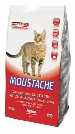 MOUSTACHE CROCCANTINI GATTO GUSTO TRIS KG 20 3 MOUSTACHE CROCCANTINI GATTO GUSTO TRIS KG 20