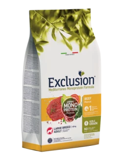 EXCLUSION MEDITERRANEO NOBLE GRAIN ADULT MANZO LARGE BREED KG 12