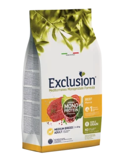 EXCLUSION MEDITERRANEO NOBLE GRAIN ADULT MANZO MEDIUM BREED KG 12
