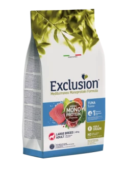 EXCLUSION MEDITERRANEO NOBLE GRAIN ADULT TONNO LARGE BREED KG 12