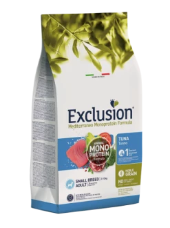 EXCLUSION MEDITERRANEO NOBLE GRAIN ADULT TONNO SMALL BREED KG 2