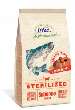 LIFE CAT STERILIZED CROCCANTINI SALMONE KG 7,5